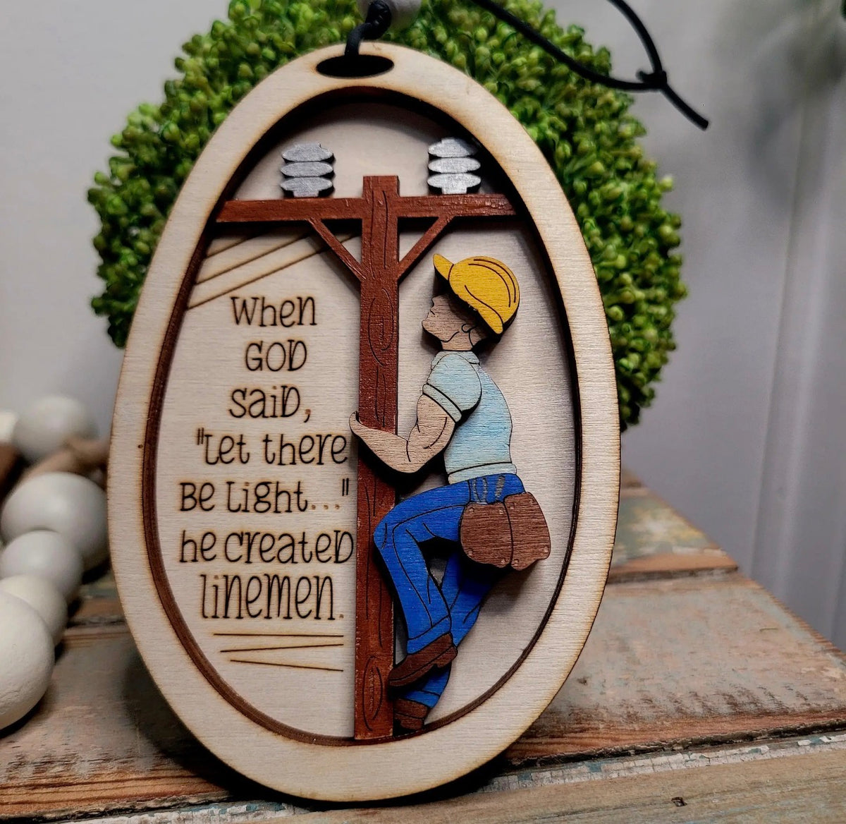Lineman Ornament